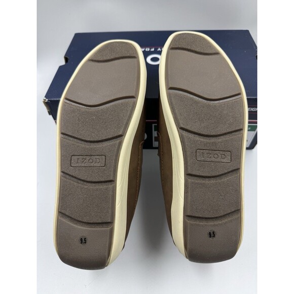 Izod Mens Seapoint Sneaker Loafer Slip On Shoe Size 9.5 Tan- Brown New main image 4